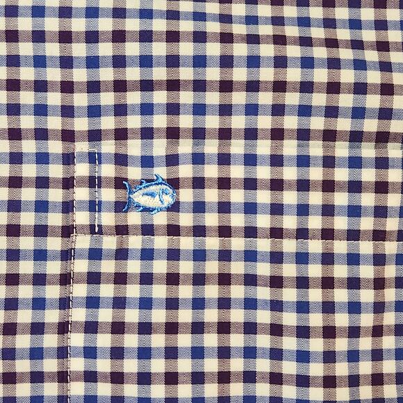 Southern Tide Classic Fit Cotton Checked  Button-down Shirt size XL - Picture 6 of 10